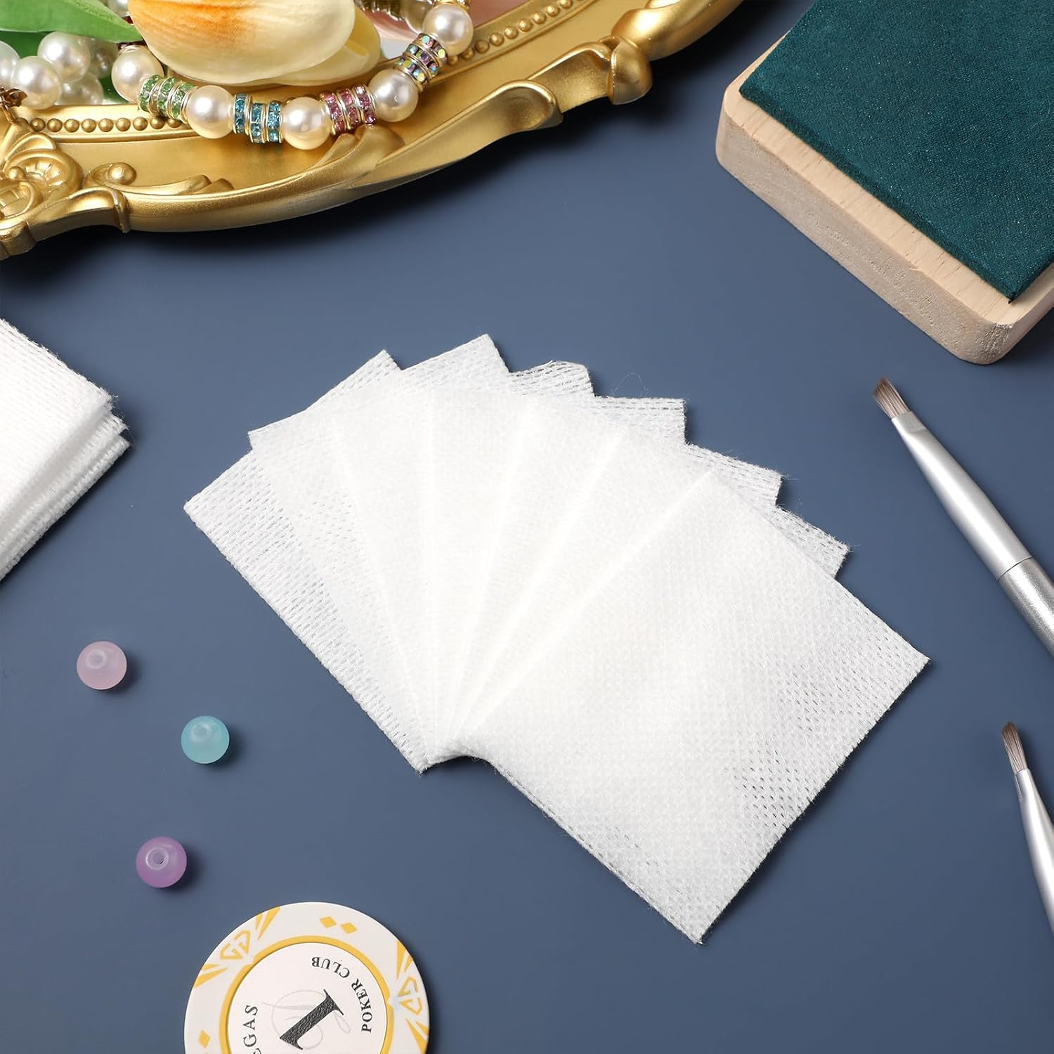 SEWACC 2 Packs Stretchable Cotton Pads 200Pcs per Pack Facial Cotton Squares for Makeup Removal and Skincare Routine Suitable for Skin Types image number 1