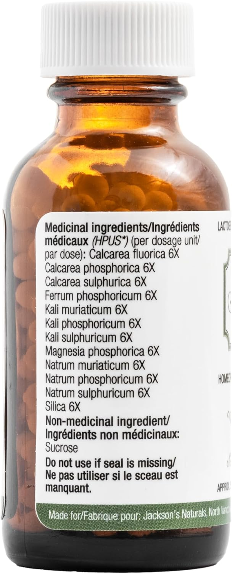 Jackson'S 12-In-1 Cell Salt - Certified Vegan, Lactose-Free All 12 Cell Salt Combination (500 Pellets) image number 2