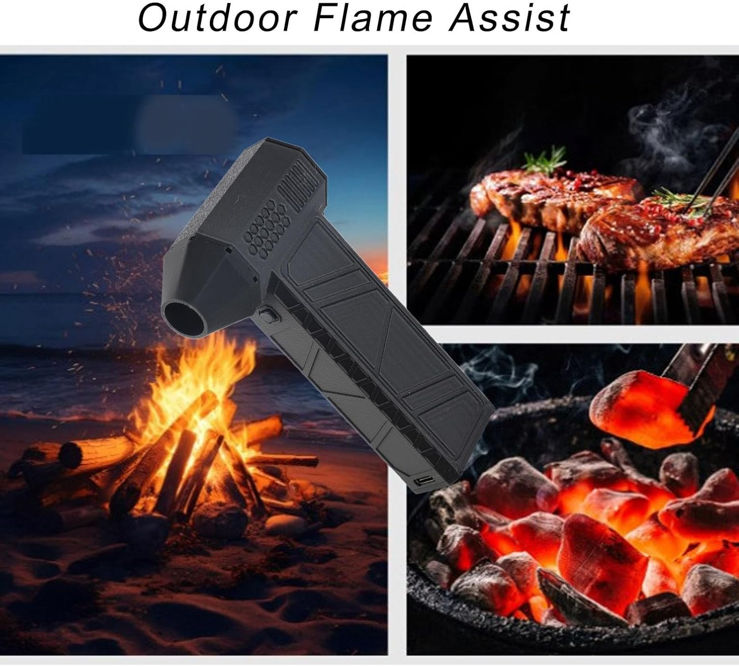 Compressed Air Duster, 3 Gear Adjustable 300000RPM Electric Jet Blower, Rechargeable Cordless Air Blower, for Computer Keyboard Outdoor House Car Fast Charge image number 2