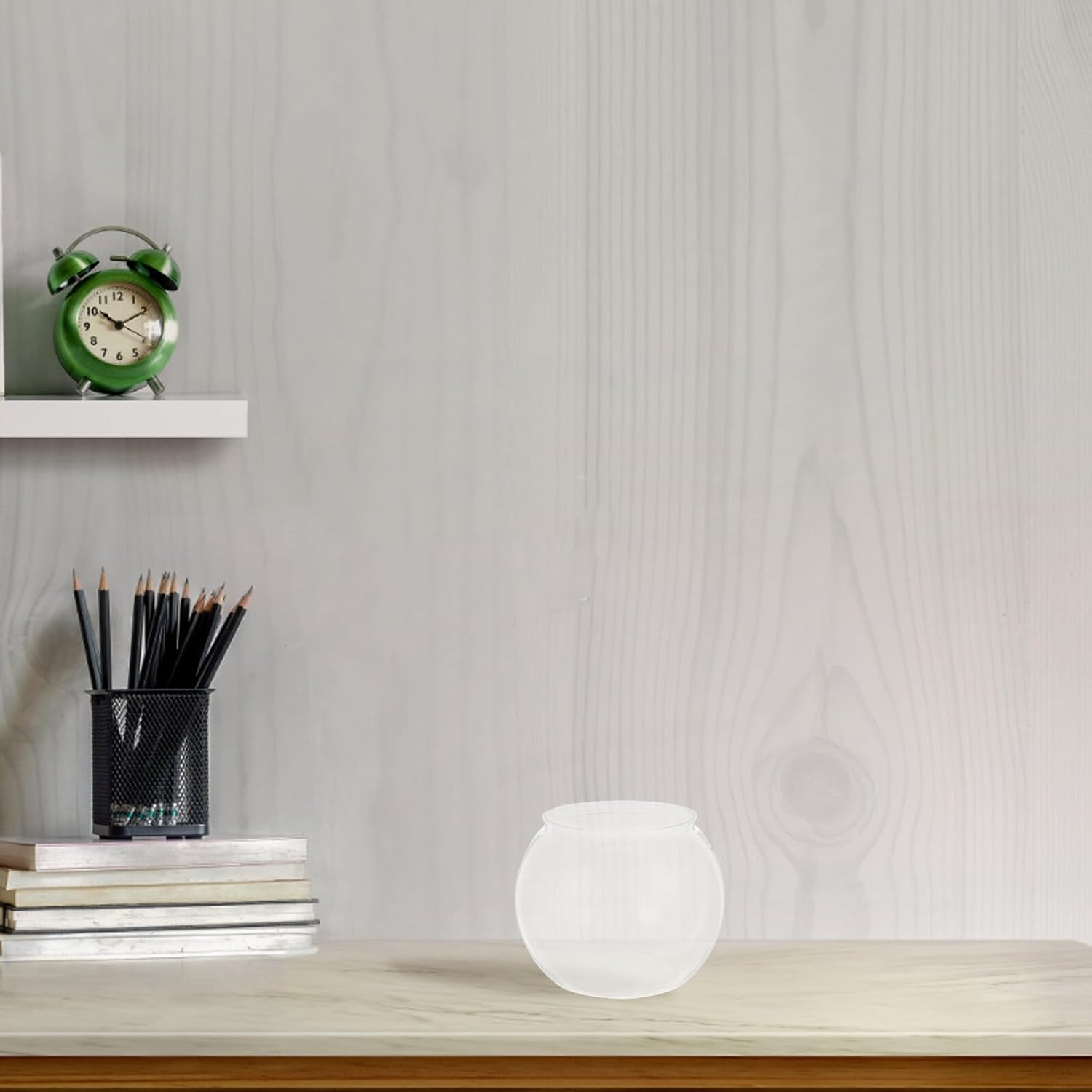 BUGUUYO round Fish Bowl Small Hydroponic Planter Globe for and Aquatic Pets Elegant Floral Container for Wedding Centerpieces Offices and Home Decor image number 3