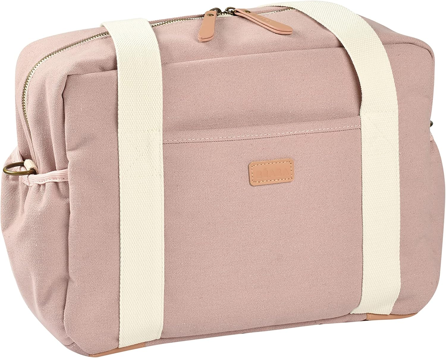 B&Eacute;ABA, Baby Changing Bag, Multiple Compartments, 10 Pockets, Zip Trolley Case, Shoulder Strap, Isothermal Bag, Changing Mat, Water-Repellent, Capacity 16L, Paris Bag, Pink - Pink image number 4