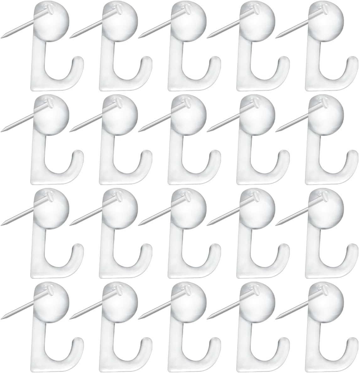 Pin Tack Hooks, 100 PCS Thumb Tacks Hook for Photo Walls, Bulletin Boards (2.3 X 1.4 Cm/0.9 X 0.55 In) image number 3