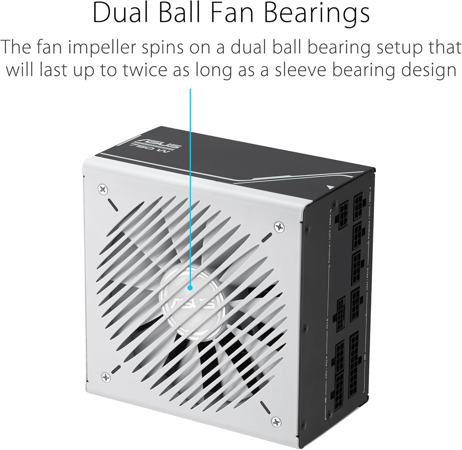 8 Year Warranty MODLE Power Supply to FIT ASUS Prime AP-750G 80+ Gold 750W Pcie 5.0 and ATX 3.0 image number 3