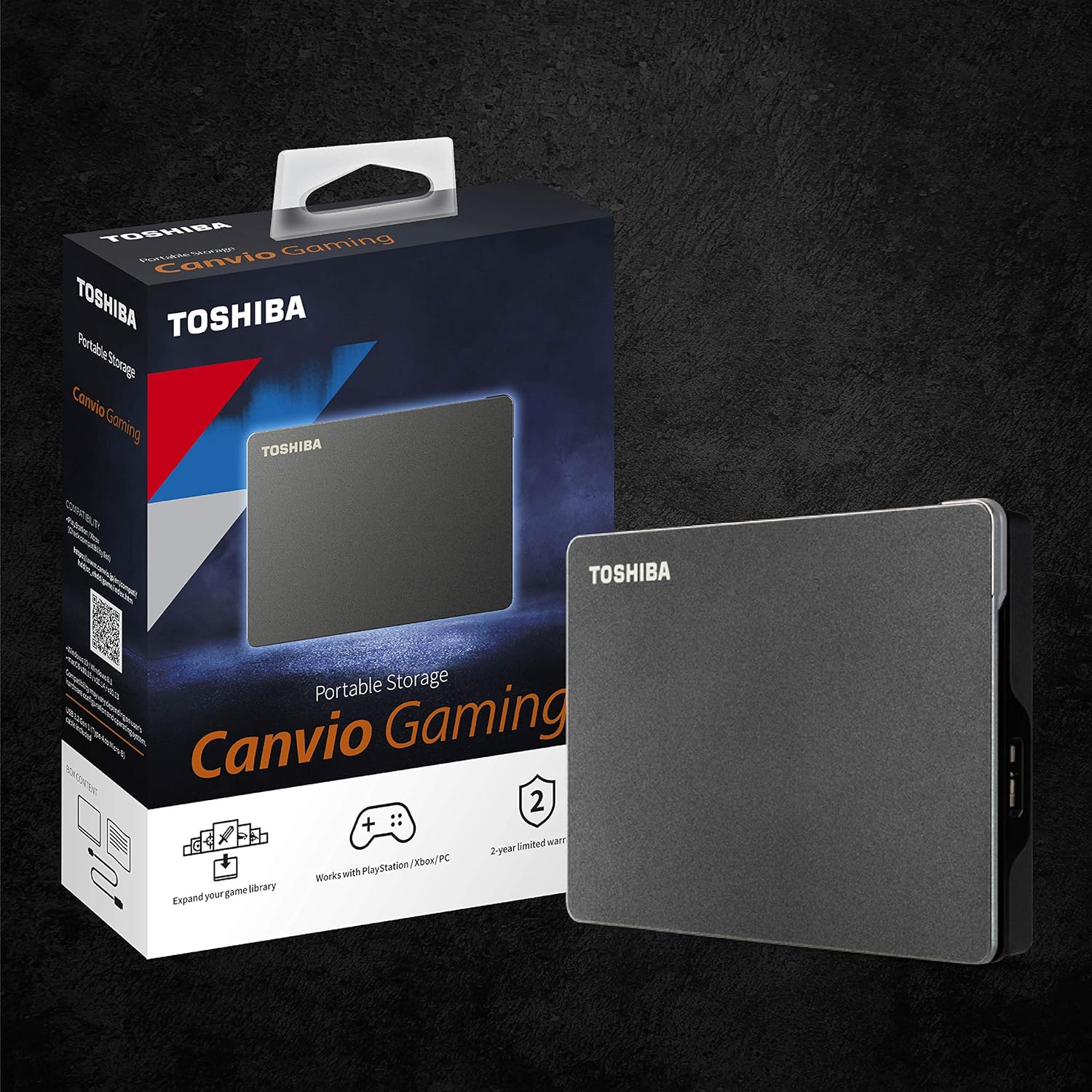 Toshiba Canvio Gaming 1TB USB 3.0 Portable External Hard Drive, Black image number 6