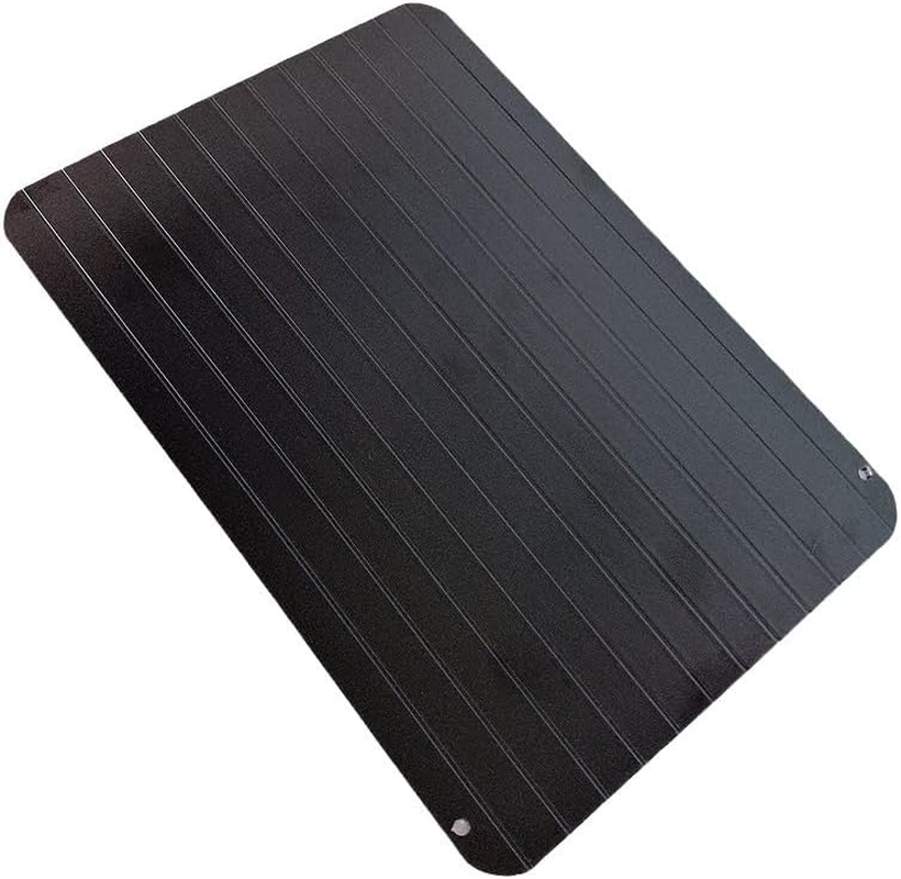 Magic Metal Plate Defrosting Tray Safe Fast Thawing Tray for Frozen Meat, Fish, Chicken & Seafood, Reusable & Durable Kitchen Defrosting Tool, Premium Kitchen Gadget with Quick Thaw in Minutes (L) image number 4