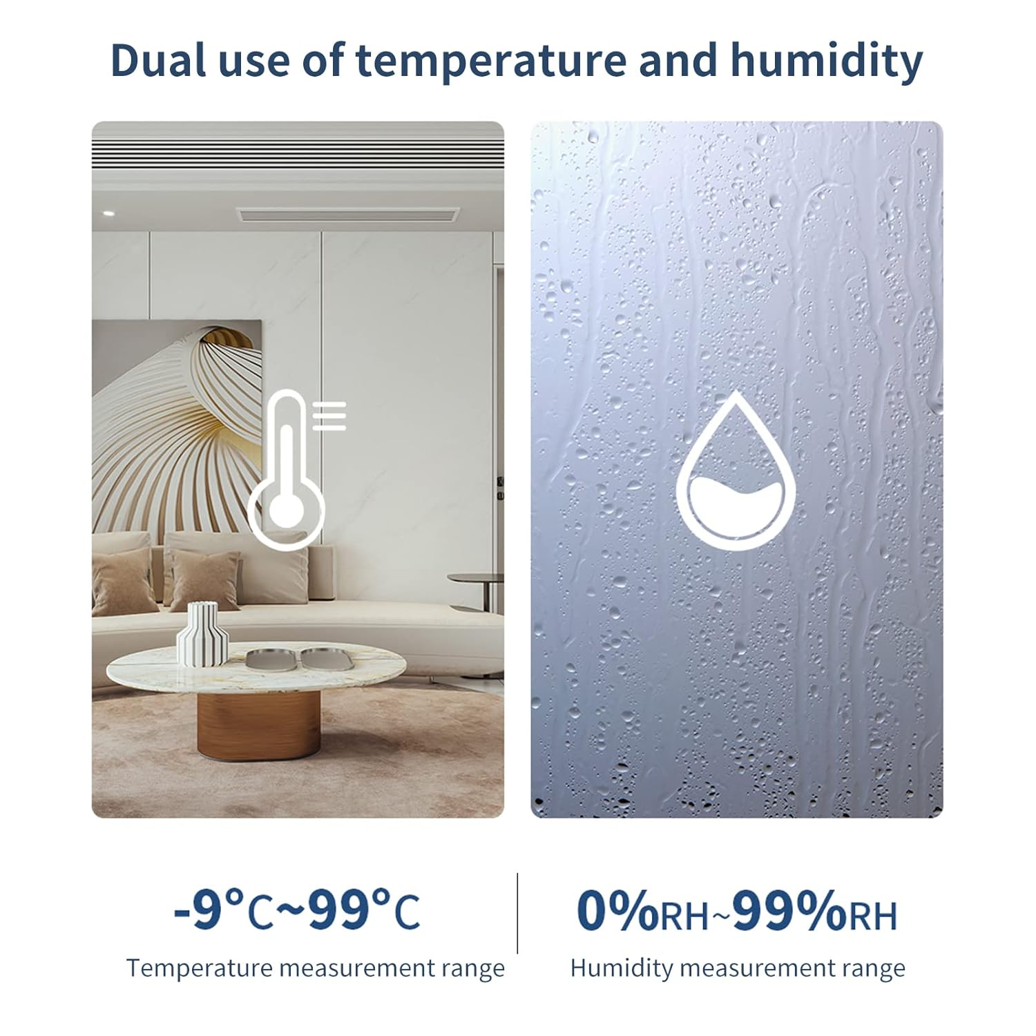 Smart Digital Temperature Humidity Sensor, Hygrometer, Thermometer with APP Control for Home Office Wine Cellar, Real-Time Monitoring, Linkage Equipment Adjustment image number 2