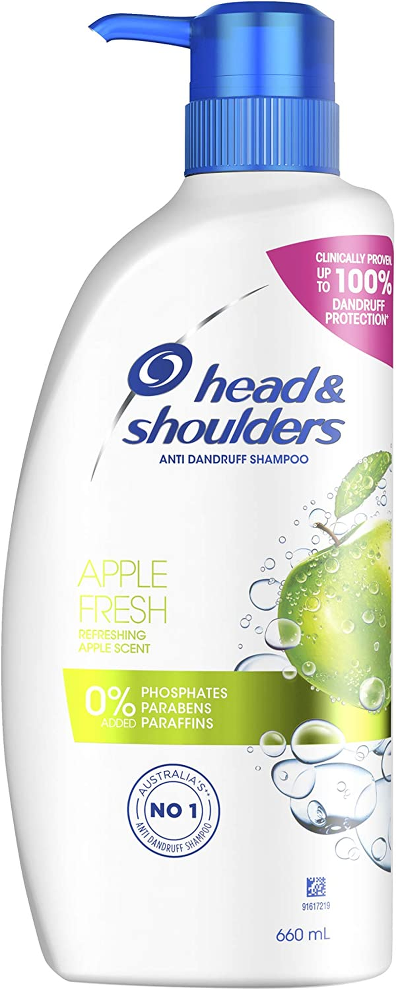 Head & Shoulders Apple Fresh anti Dandruff Shampoo for Refreshed Scalp, 660Ml