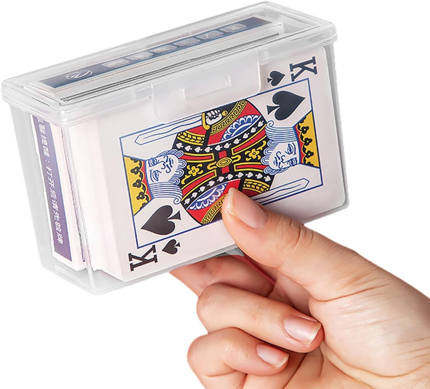 6 Pcs Transparent Plastic Playing Card Case, Deck Box, Storage Box (Style A)