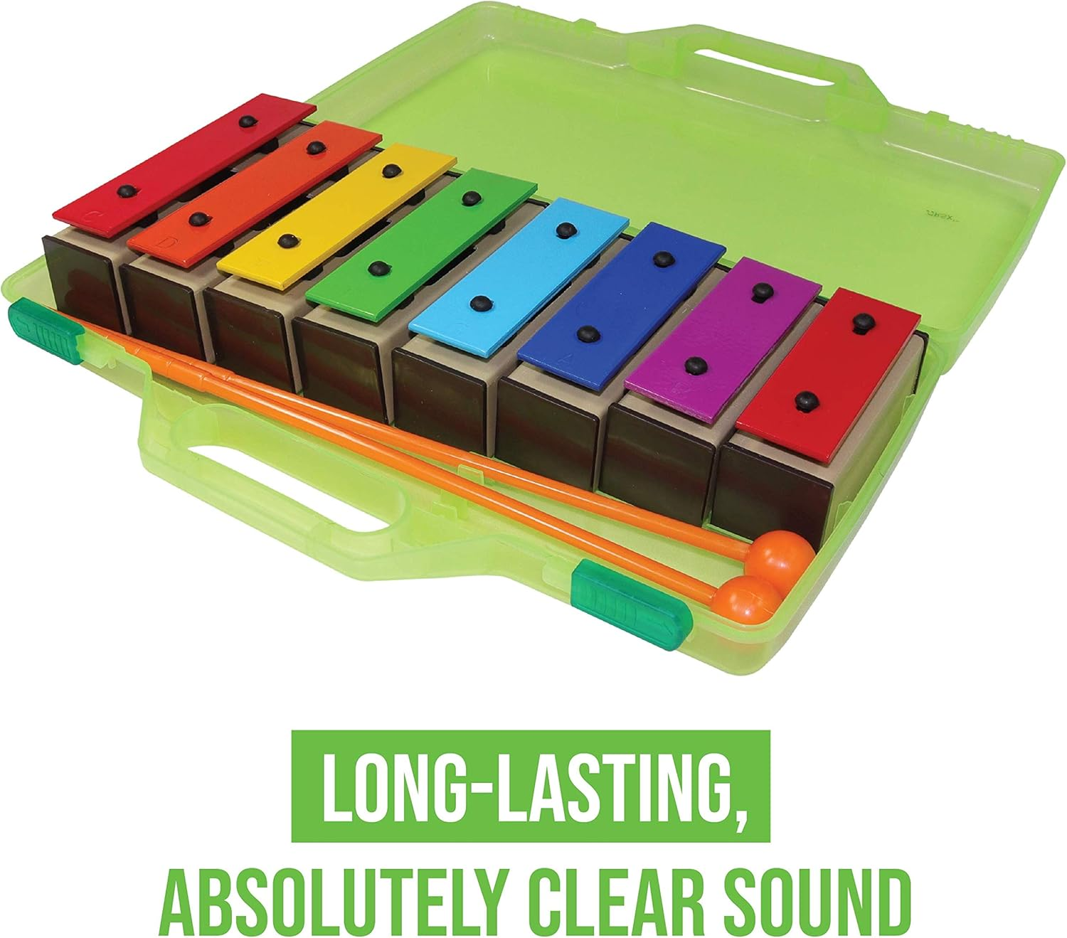 Chime Bar - Resonator Bells with Songs - Color Glockenspiel 8 Note Xylophone Kit - Song Cards image number 2