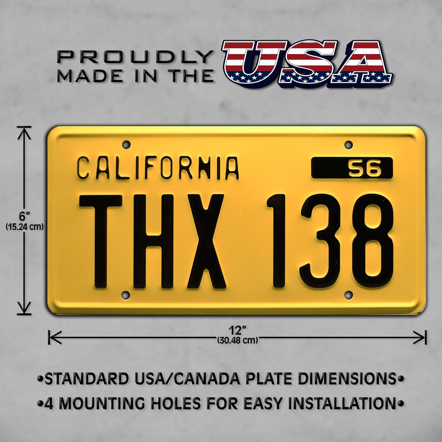 American Graffiti | THX 138 | Metal Stamped License Plate image number 4