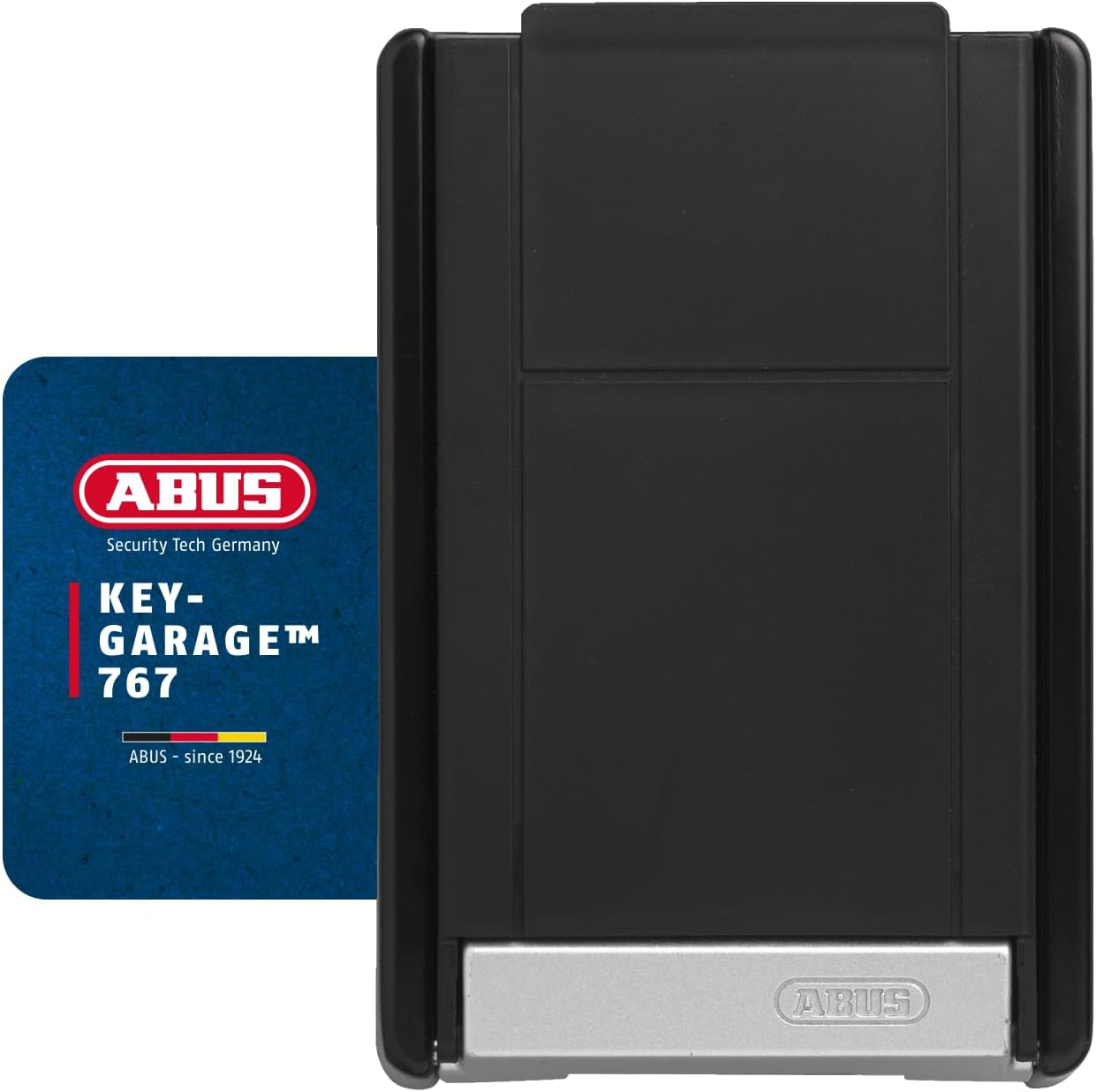 ABUS Keygarage 767 - Wall Mounted Key Box with Handle - with Key Code - for Keys or Small Valuables - Black/Silver
