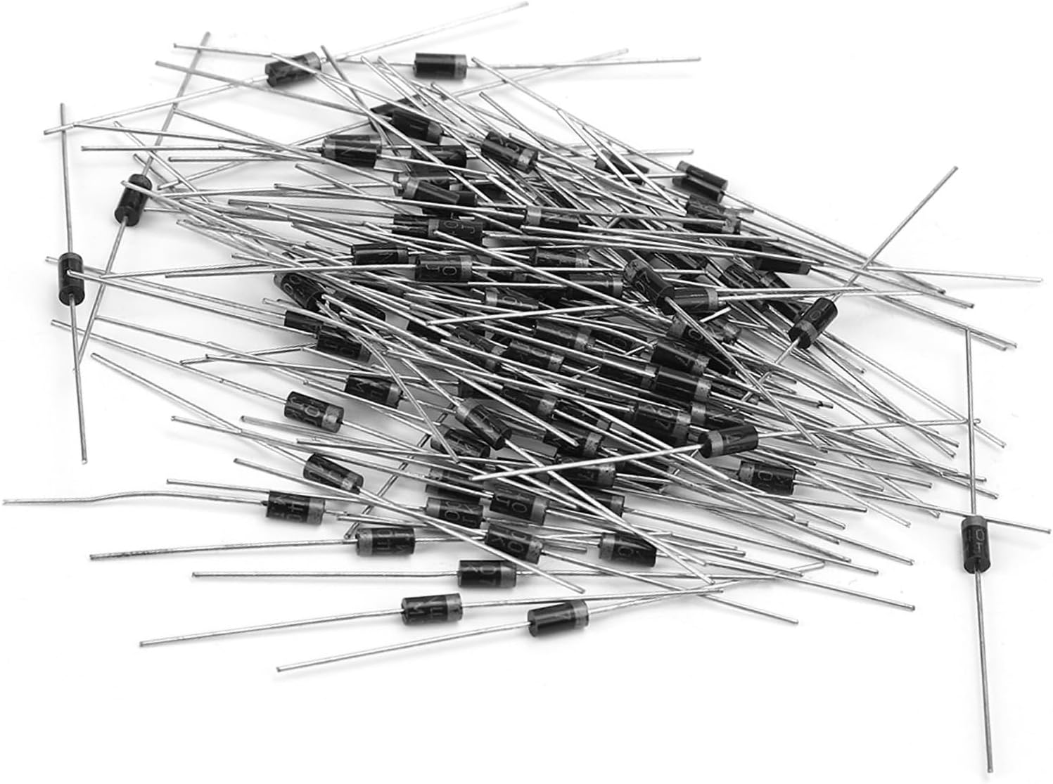 100Pcs 1N4007 1A High Voltage Rectifier Diodes, Large Capacity, Harmless, Replacement Part for Your Projects with Materials to Increase Service Life image number 5