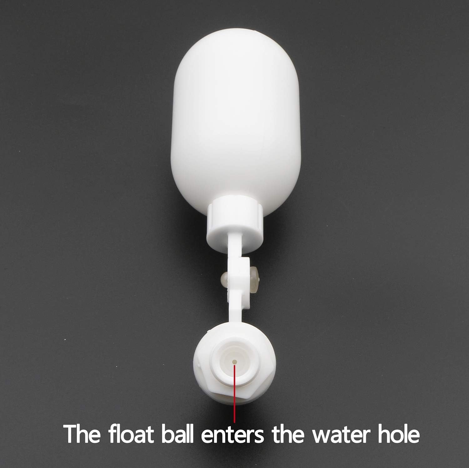 2Pcs Water Filter Float Ball Valve with 1/4" Quick Connect Push in to Connect Tube Fittings, Adjustable Plastic Float Valve for Aquarium Water Purifiers Reverse Osmosis System image number 3
