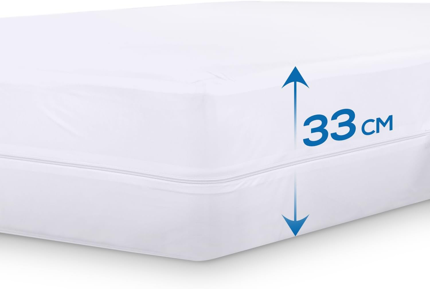 NY Threads Waterproof Mattress Encasement - King Bed Size, Premium Zippered Mattress Protector, Bed Bug and Dust Mite Proof Mattress Cover image number 3