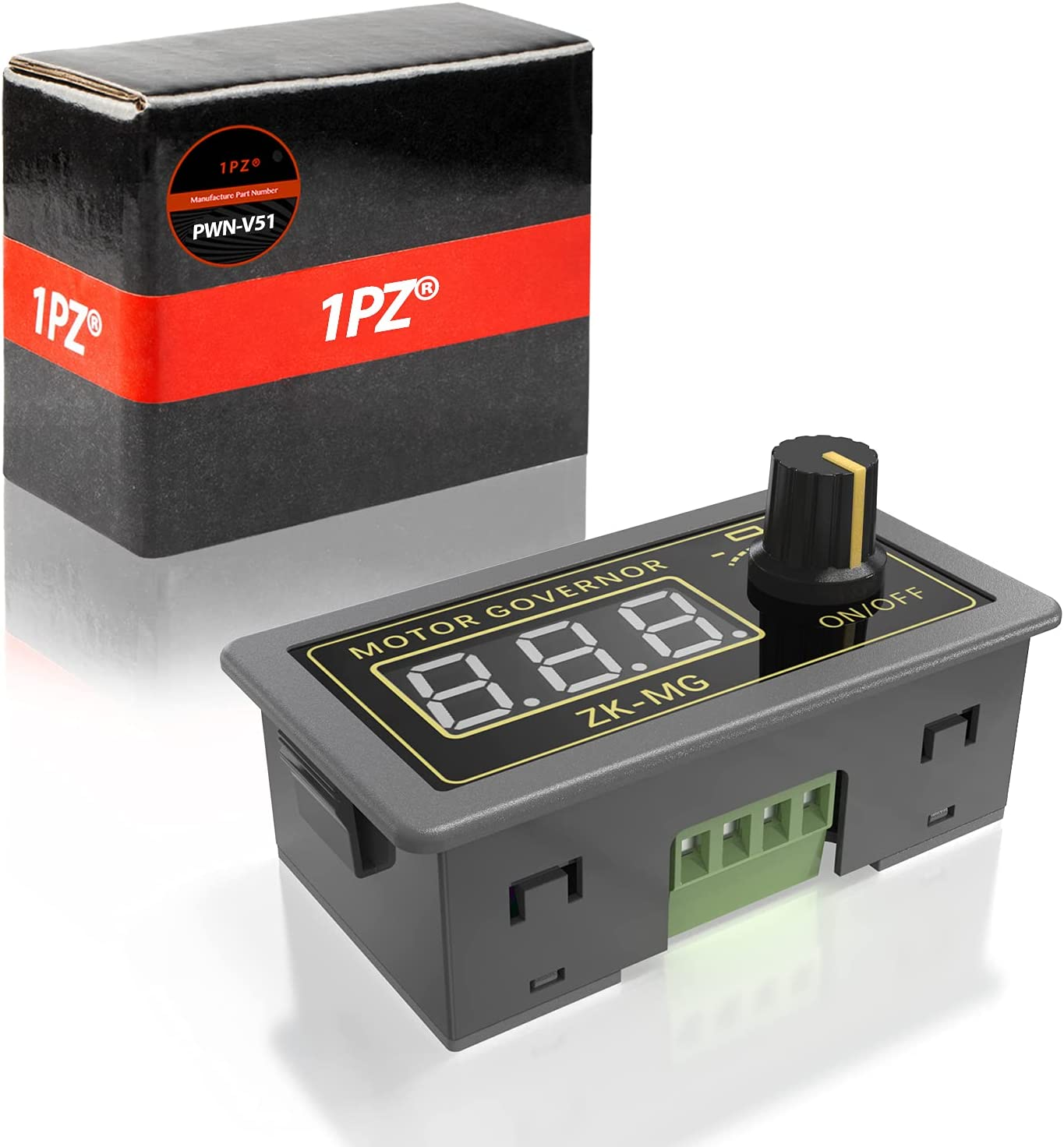 1PZ PWN-V51 150W PWM DC Motor Speed Controller - 5V-30V with Soft Start, Reverse Polarity Protection & LCD Display image number 5