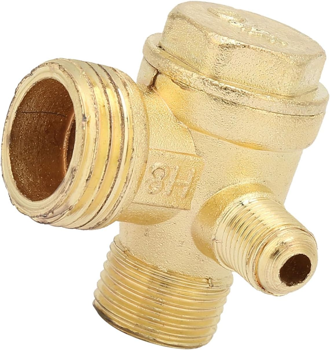 Cryfokt Durable Zinc Alloy Three-Way Check Valve for Air Compressor, Easy Installation for Workshop Workers and DIY Enthusiasts image number 5