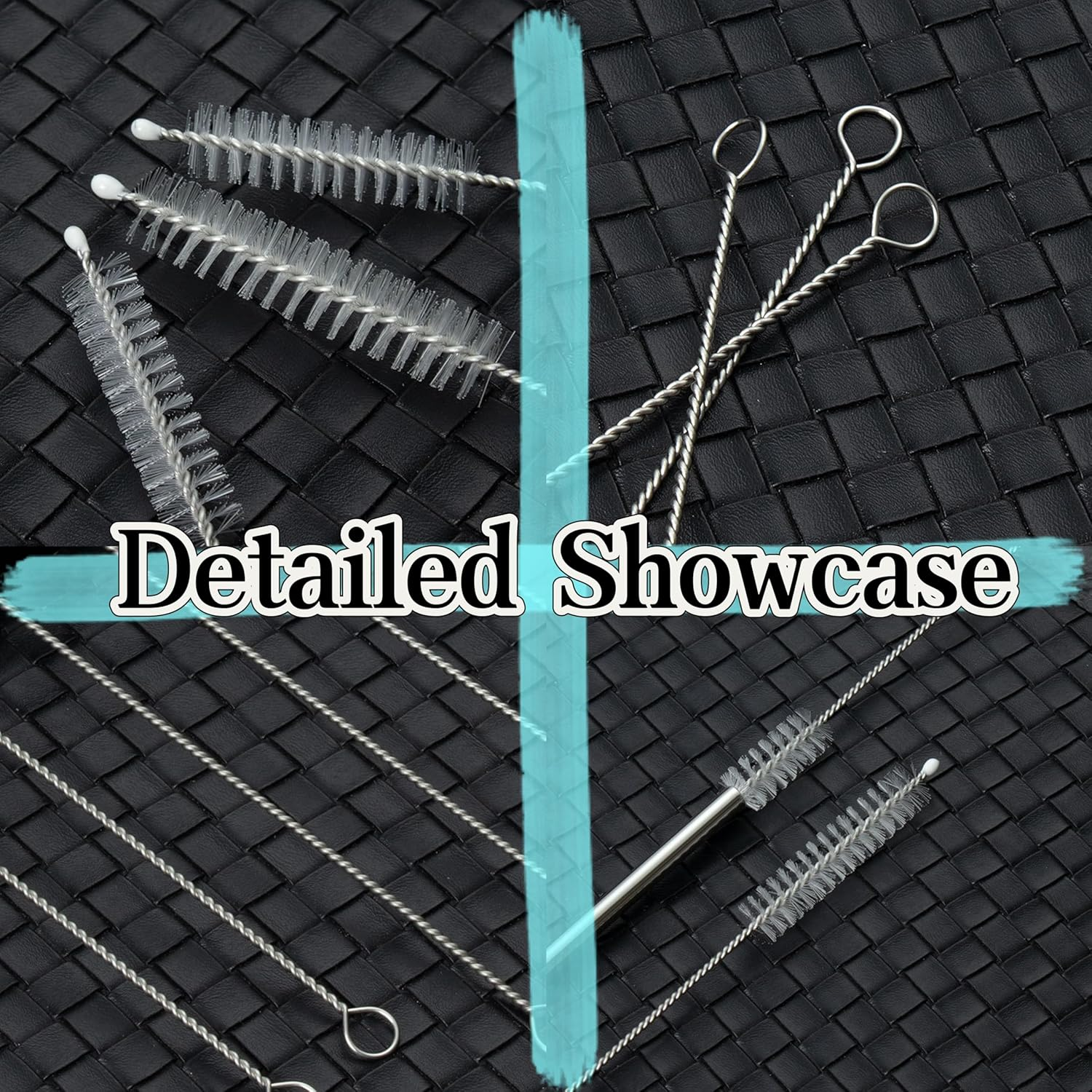 12 Inch Extra Long Straw Cleaner Brush, 12 PCS 12Mm Diameter Extra Wide Straw Brush Set for Long Straws for 40/30/20 Ounce Mugs,Scholastic Cups,Drinking Straws,Jug Tubes or Hummingbird Feeders, Etc. image number 5