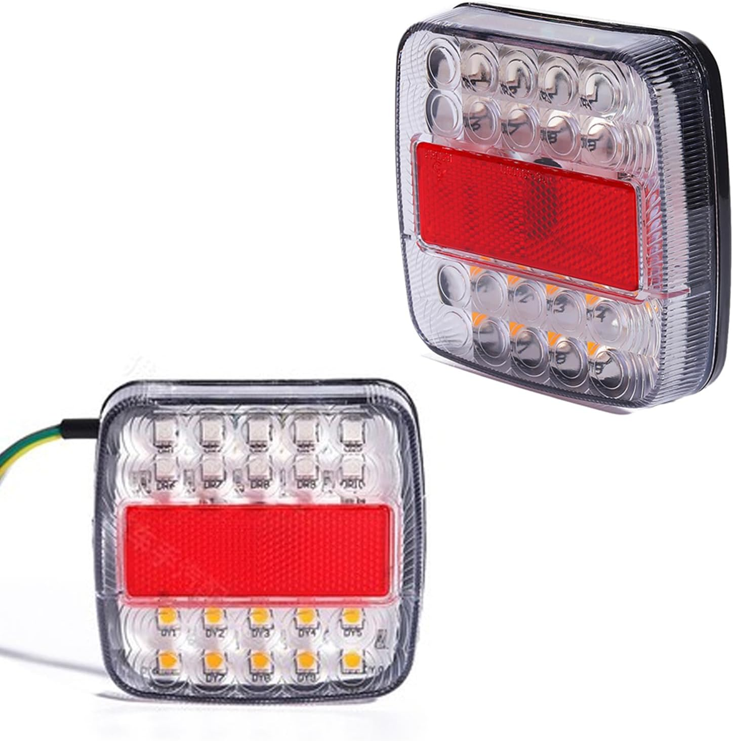 2Pcs LED Stop Tail Lights Waterproof 26 LED Boat Truck Trailer Light image number 6