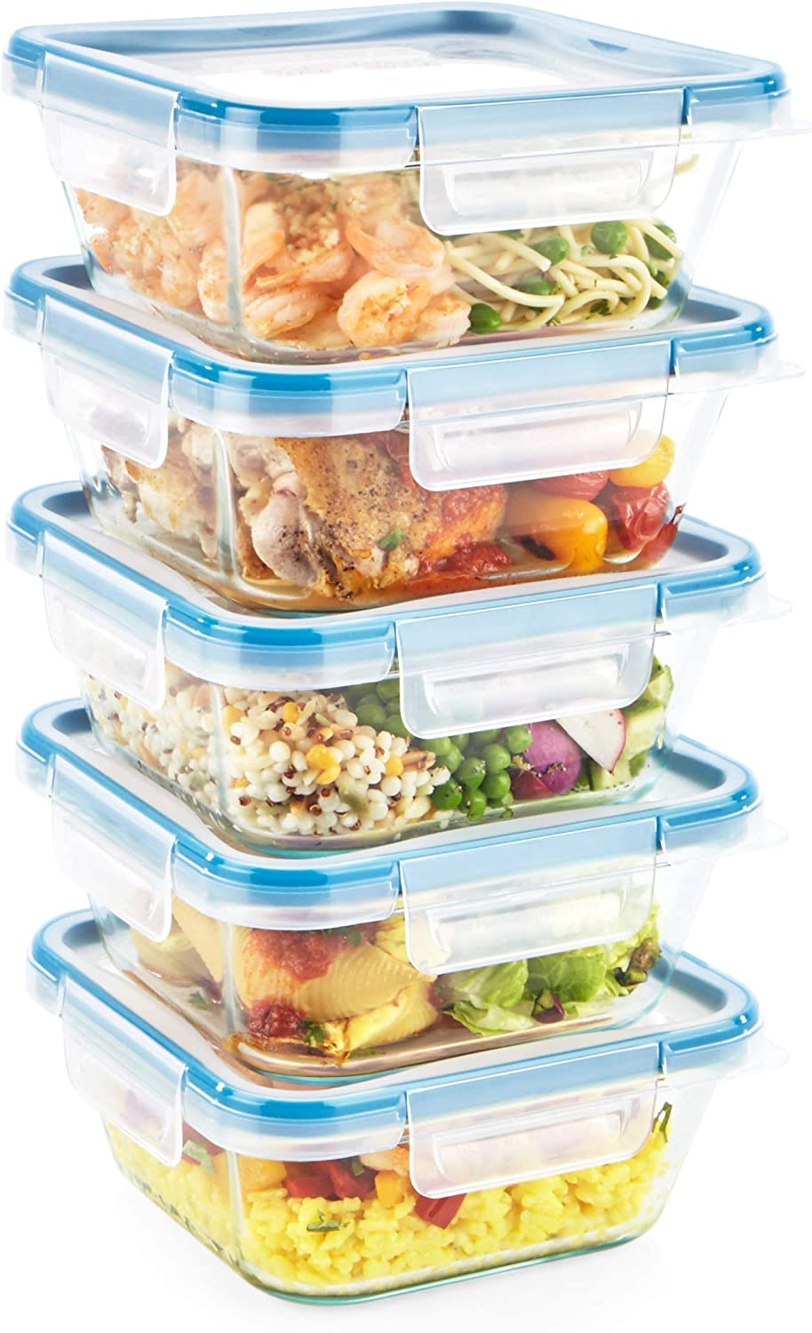 Snapware Total Solution 10-PC Mixed Sizes Plastic Food Storage Containers Set with Lids, Meal Prep Food Containers, Bpa-Free Lids with Locking Tabs image number 4