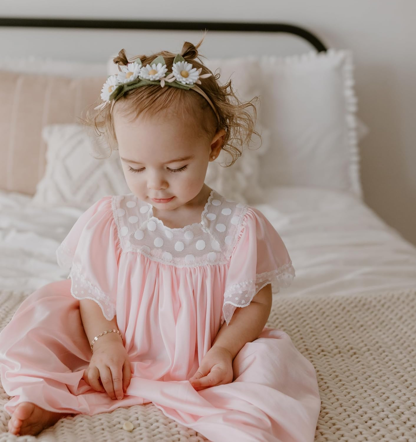 California Tot Animal Headbands with Glitter Ears & Felt Flowers for Toddlers, Girls