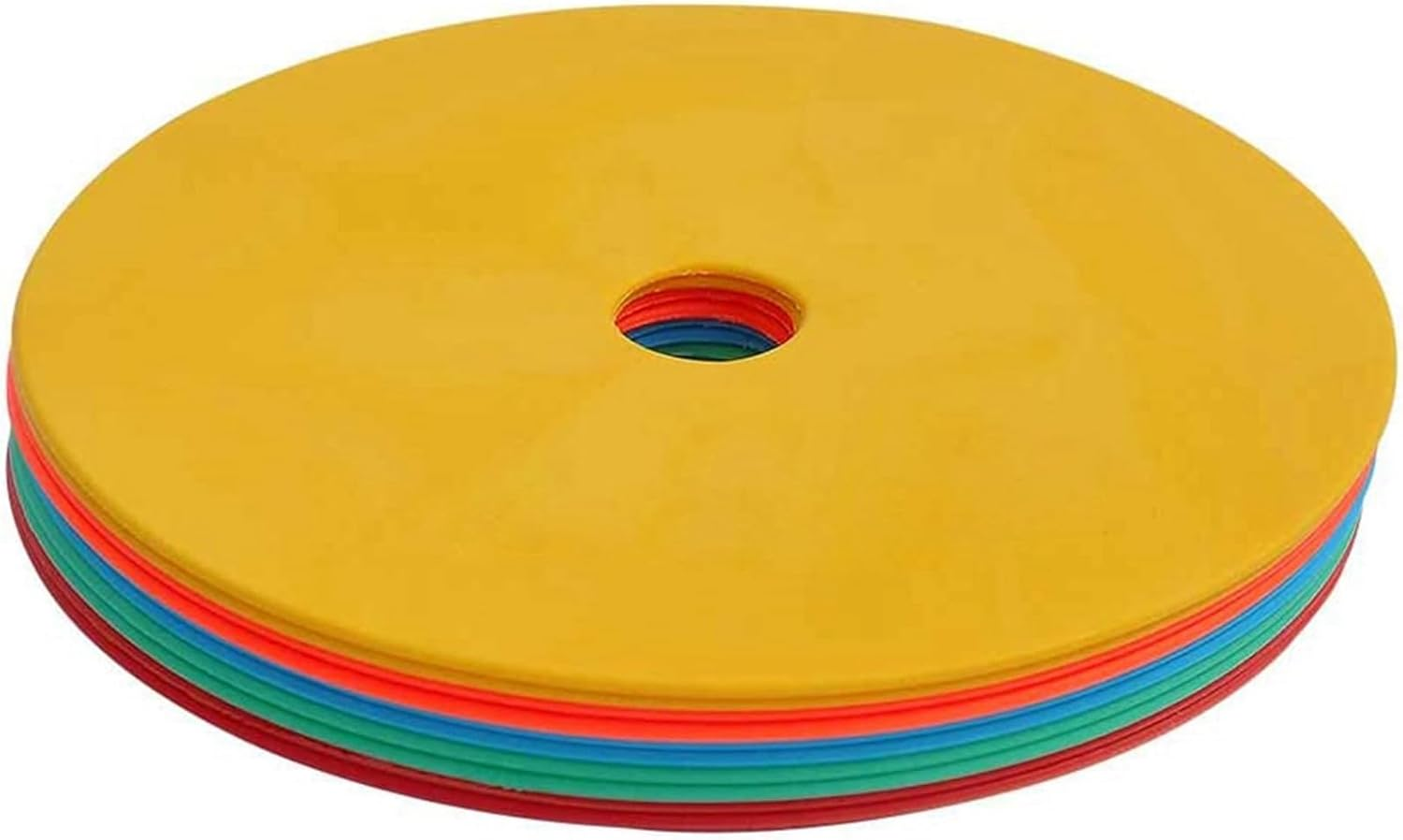 40Pack Flat Disc Markers Non- Spots Markers Football Basketball Sports Speed Agility Training Markers