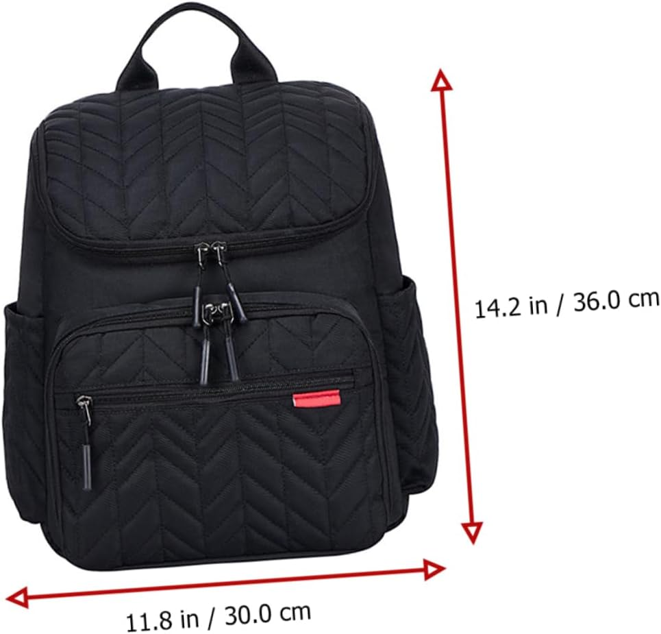 Large Capacity Diaper Bag Backpack for Mums Wet-Dry Separation, Multi-Functional Outdoor Baby Organizer Shoulder Bag for Travel and Daily Use in Classic Black