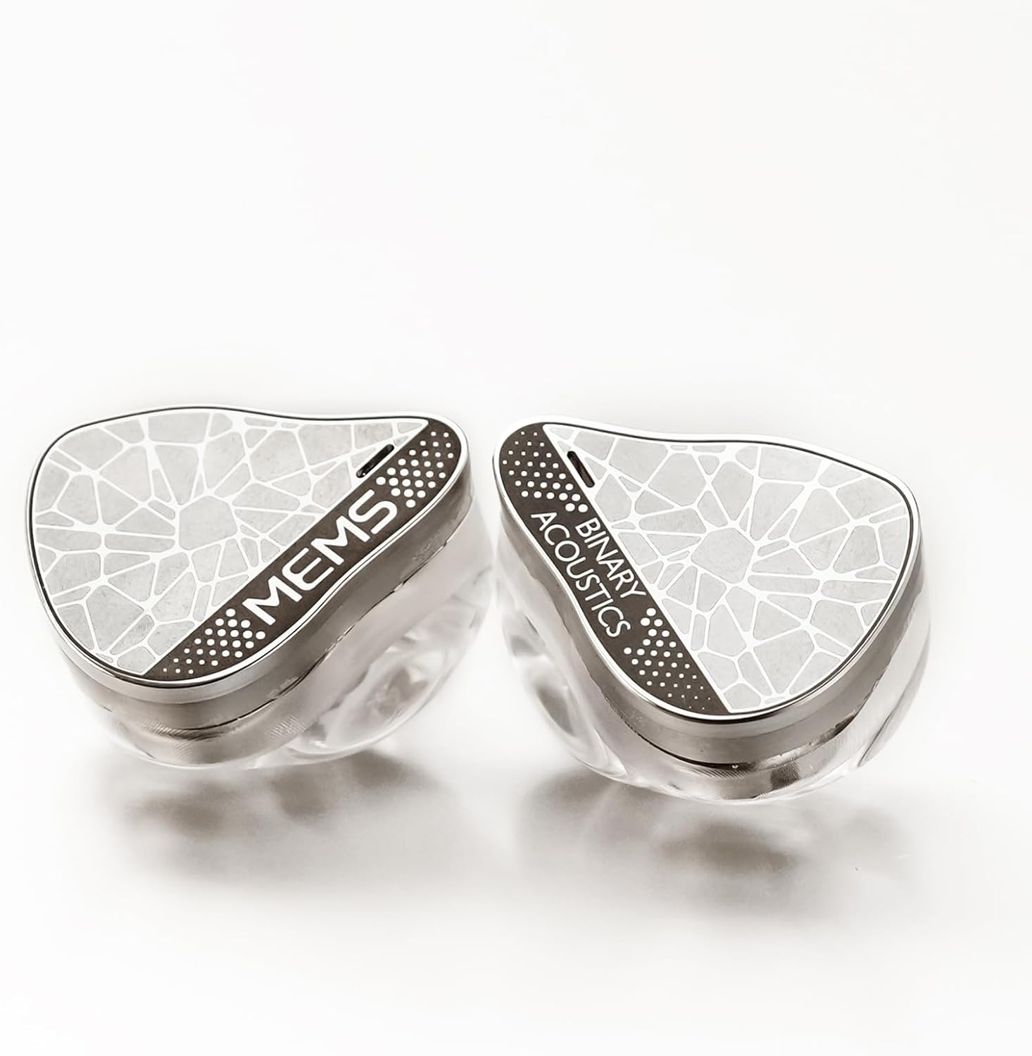 Hifigo Binary EP321 MEMS In-Ear Monitor, Direct-Drive MEMS Earphones, 3BA +2DD+1MEMS Hybrid IEM with Iridescent CNC Stainless Steel Faceplates for Musician Audiophile (3.5Mm) image number 3