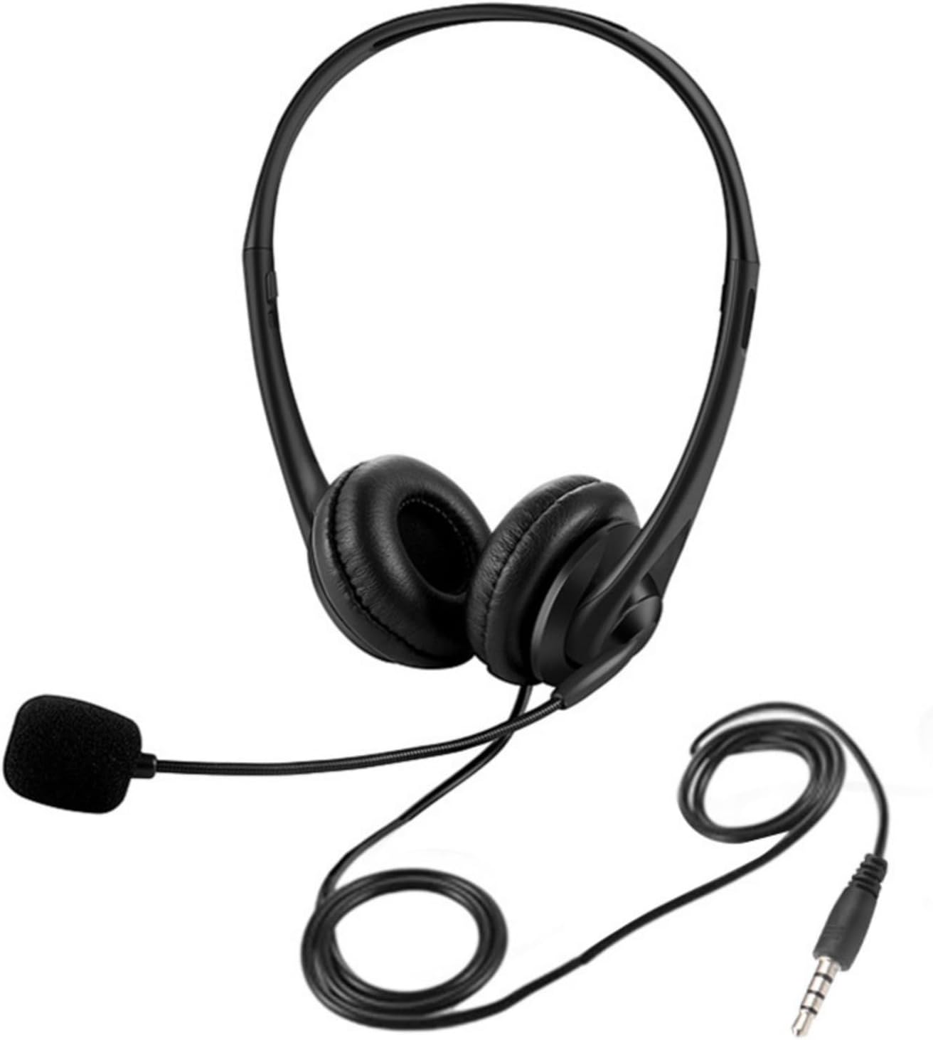 Corded Headphones Computer Laptop Earphones with 3.5Mm Hearing Plugs Are Lightweight for Music Studies and Recalls Hearing Equipment image number 2