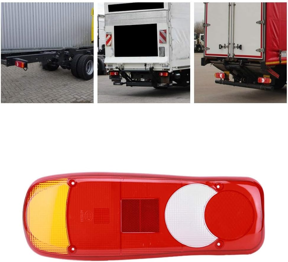 MUNEFE LED Trailer Lights Cover, Reverse Brake Light Shell, Stop Rear Flash Lamp Cover for Lorry Trucks Trailer Boat Pickup RV Campers image number 4