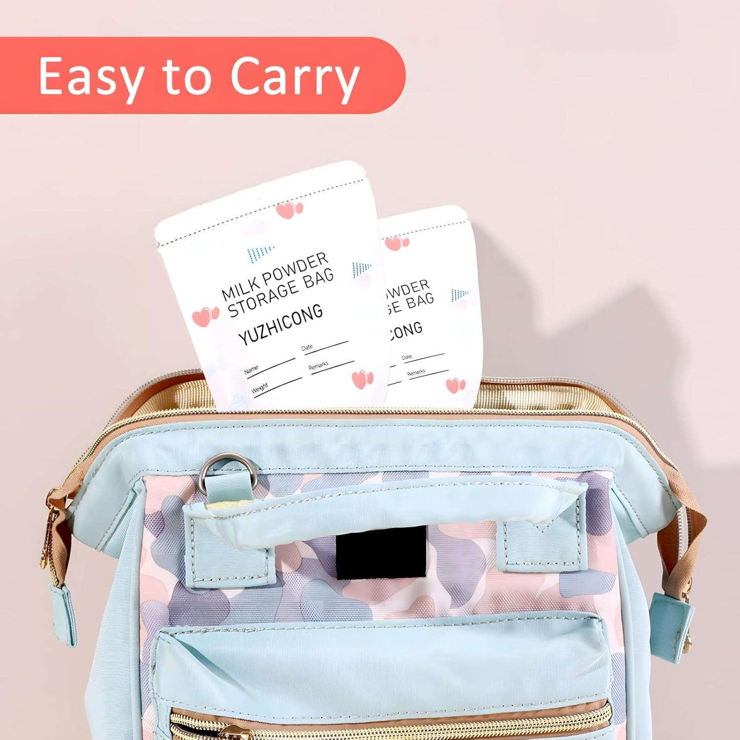 TOTCOZY Baby Formula Storage Bags, 30 Pack Portable Milk Powder Dispensers, Bpa-Free Baby Formula Disposable Bags, Idea for Travel or On-The-Go image number 3