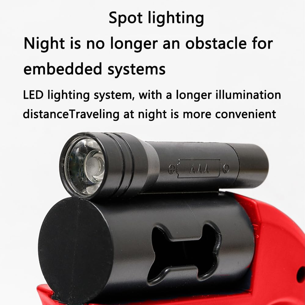 Double Retractable Dog Lead for Two Dogs,Pet Harness with Multifunctional Storage Box,Reflective Strong Nylon Tape,With Comfortable Ergonomic Handle for Small and Medium-Sized Pets,One-Handed Brake image number 5