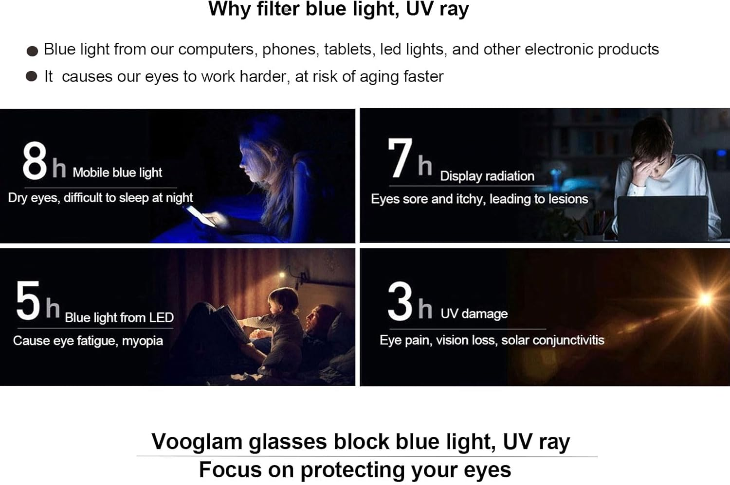 VOOGLAM Thick Oversized Cat Eye Blue Light Blocking Glasses, Fashion Eye Glasses Frame for Women anti Eyestrain & UV Aeneas - Clear Blue Light Blocking Lens, Red image number 2