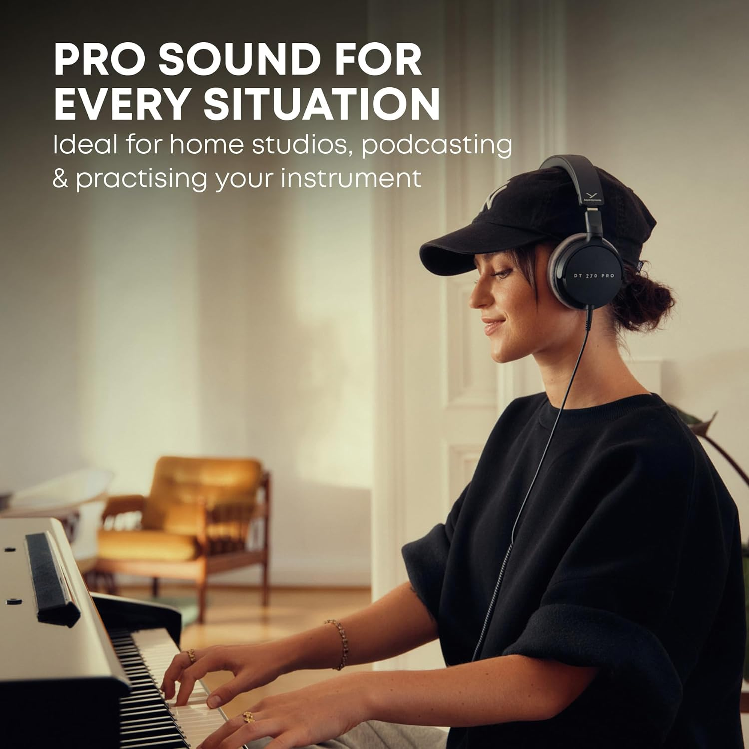 Beyerdynamic DT 270 PRO Compact Studio Over-Ear Wired Headphone (BD1002202) image number 6