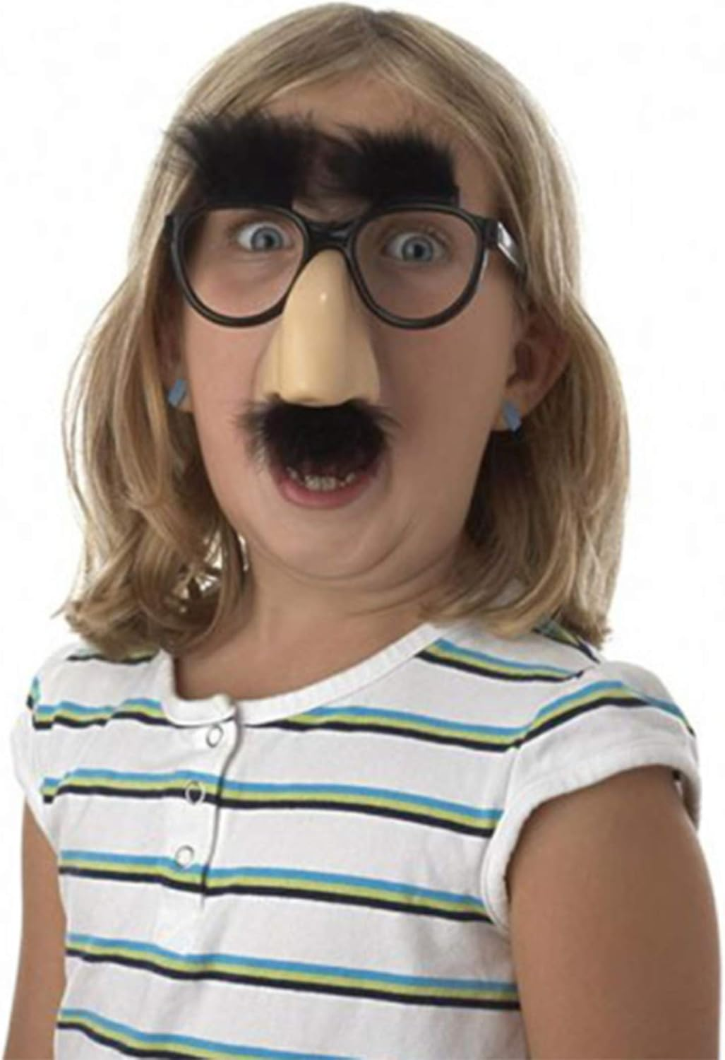 12 PCS Disguise Glasses with Funny Nose Funny Glasses with Eyebrows and Mustache Perfect Party Favors image number 3