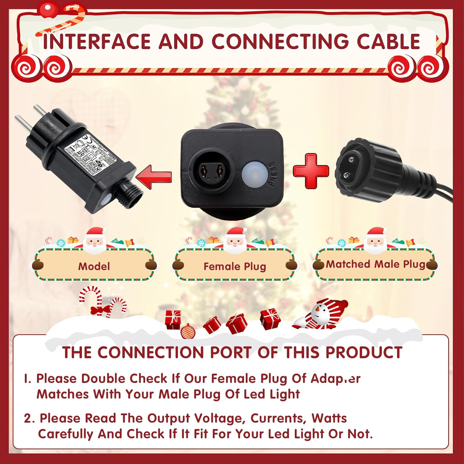 Vautvis 31V 6W Turn Signal for Garland, 2 Piece Transformer for LED String Lights, Outdoor Light Adapter with 8 Modes, Waterproof IP44 Led Transformer for Christmas Lighting image number 6