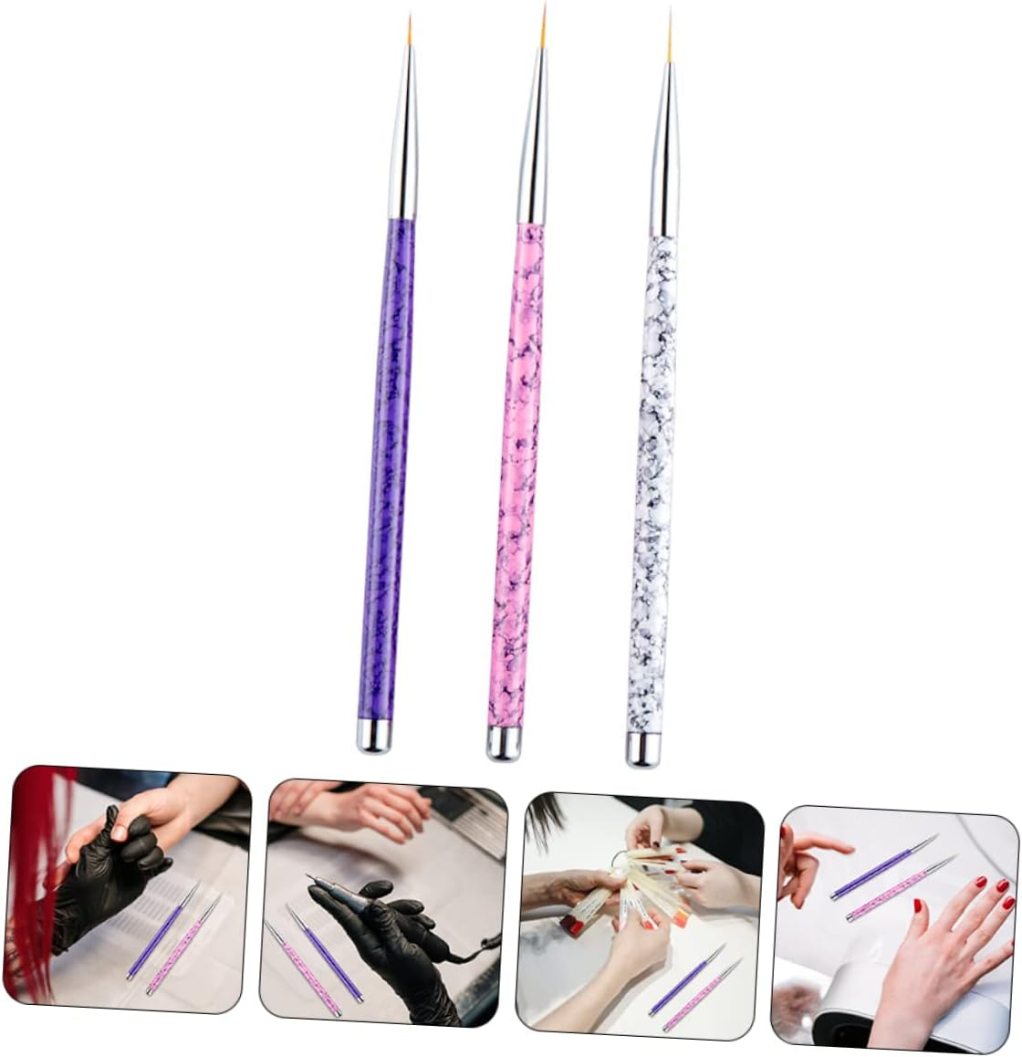 EPIGEIST Liner Clean Art Kit Gel Set Manicure Pen Brush Gel Nail Lamp Thin Supply Cuticle Tool Make Semi Lamp Polish Gel Nail Polish Uv Light Nail Kit Ink Light Builder 3D Ombre Uv Block Nail Brush Sticker Bristle Electric Glue Electric Nail Clipper Sculpture Sculpt Clipper Lead Clip Rhinestone image number 6