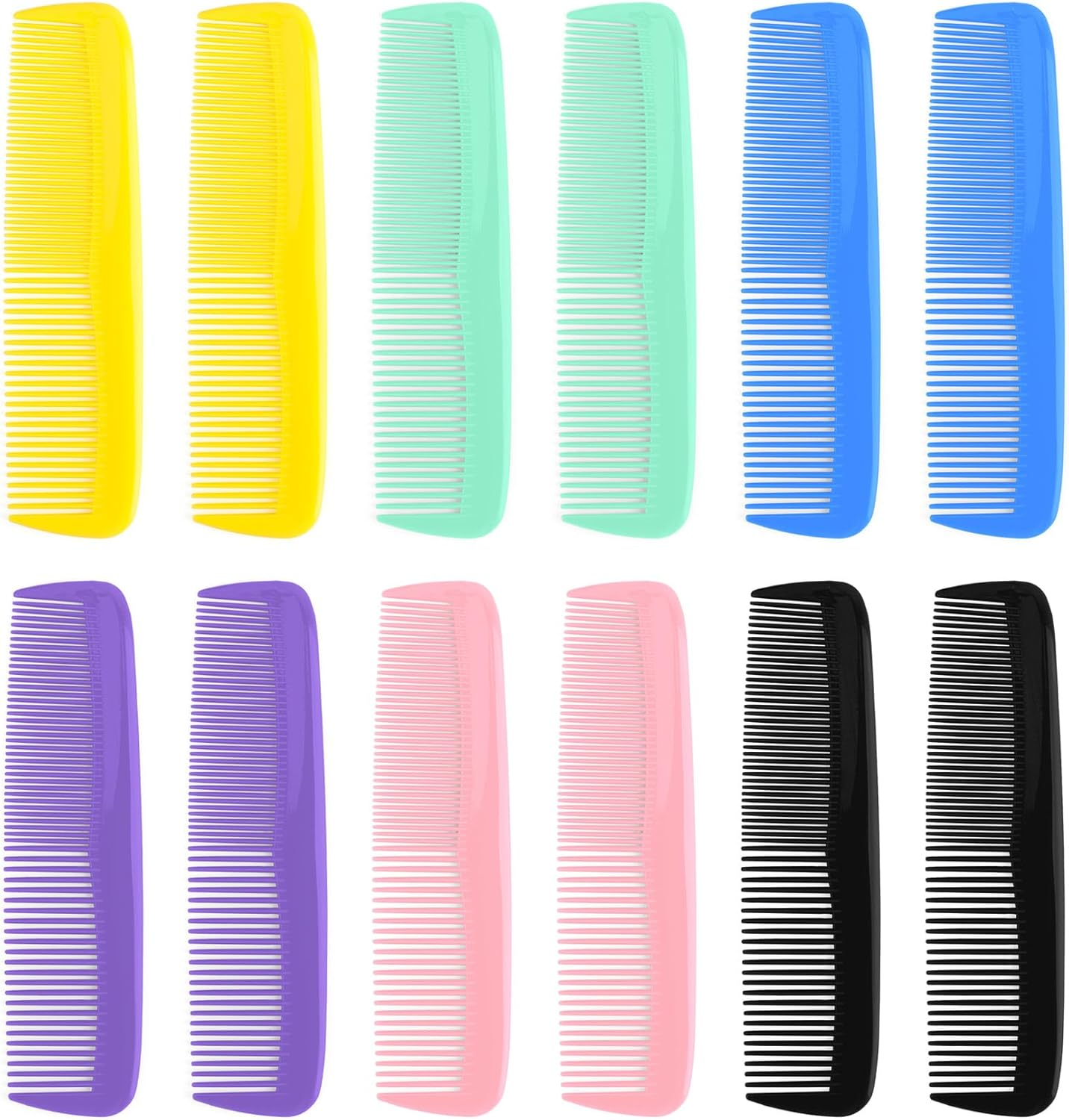 Wide Tooth Comb for Curly, Detangling, and Wet Hair - Large Black Comb for Women