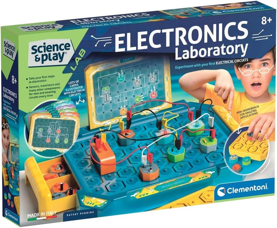 Clementoni - 61548 - Science & Play Lab - Electronic Lab - Educational and Scientific Toys, Science Kit for Kids 8 Years, Stem Toys, Experiment Kit, English Version, Made in Italy image number 1