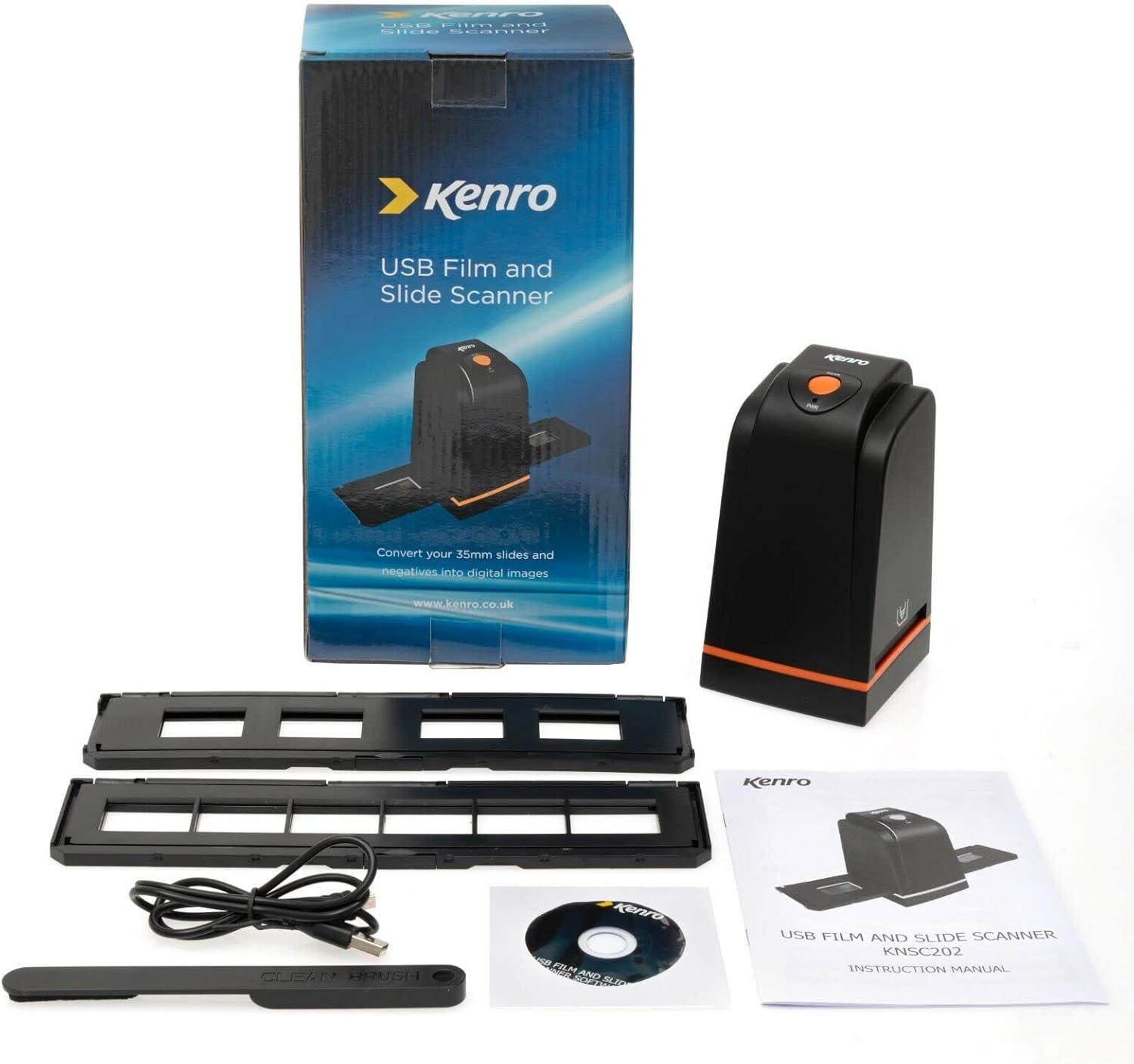 Kenro USB Film & Slide Scanner Converts 35Mm Slides, Film and Negatives, Portable No Mains Power Required - KNSC202 image number 5