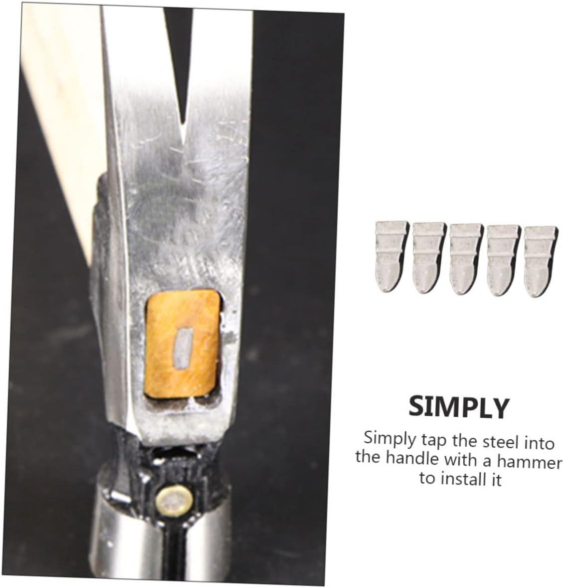 Sosoport 10Pcs Hammer Handle Wedges Portable Handle Fixers Compact Hammer Adapter for Reinforce Tools for Home Supply and Gardening Tools image number 5