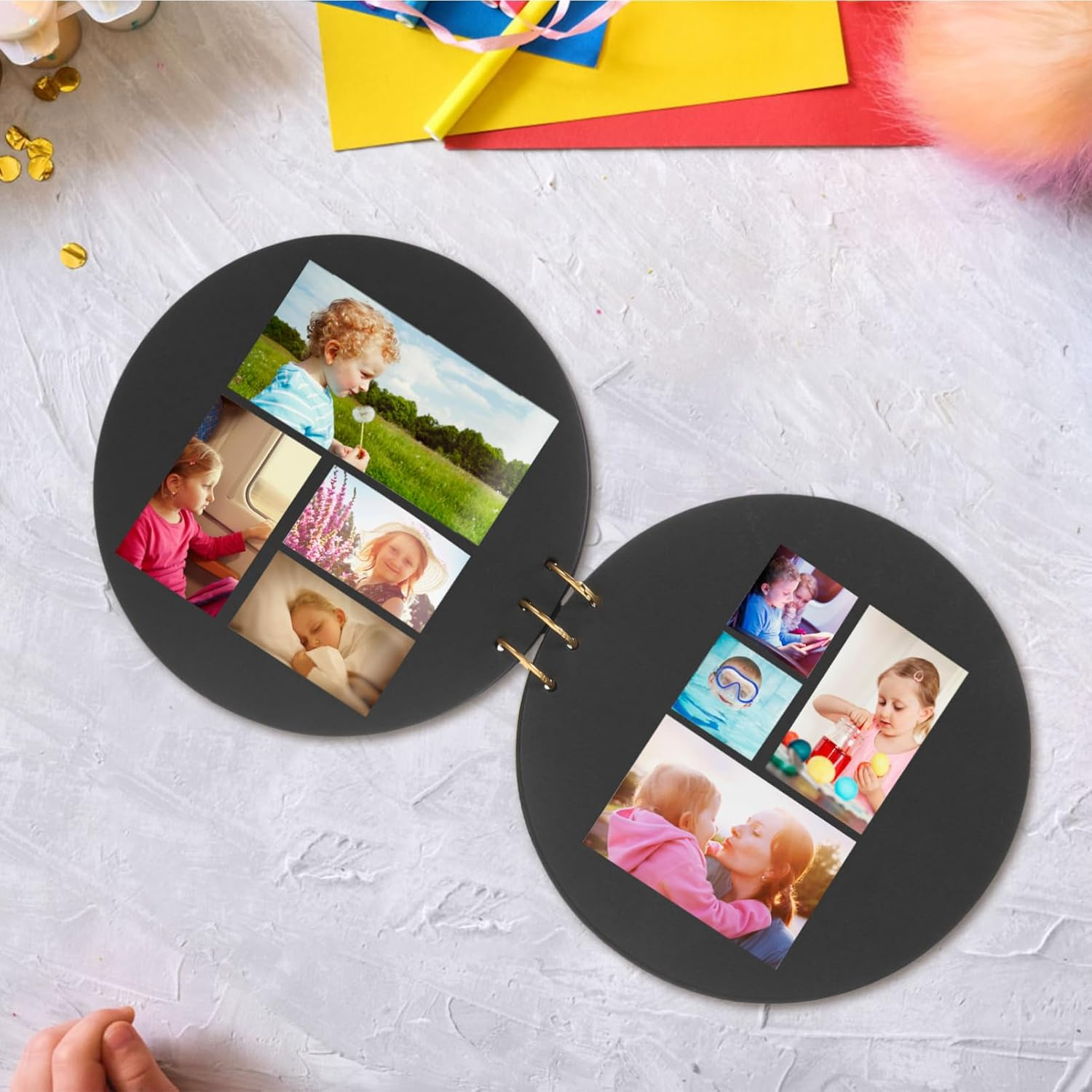 KOMBIUDA Photo Album DIY Keepsake Book for Growth Decorative Album for Newborn Memories for Showers Birthdays and Family Celebrations image number 3