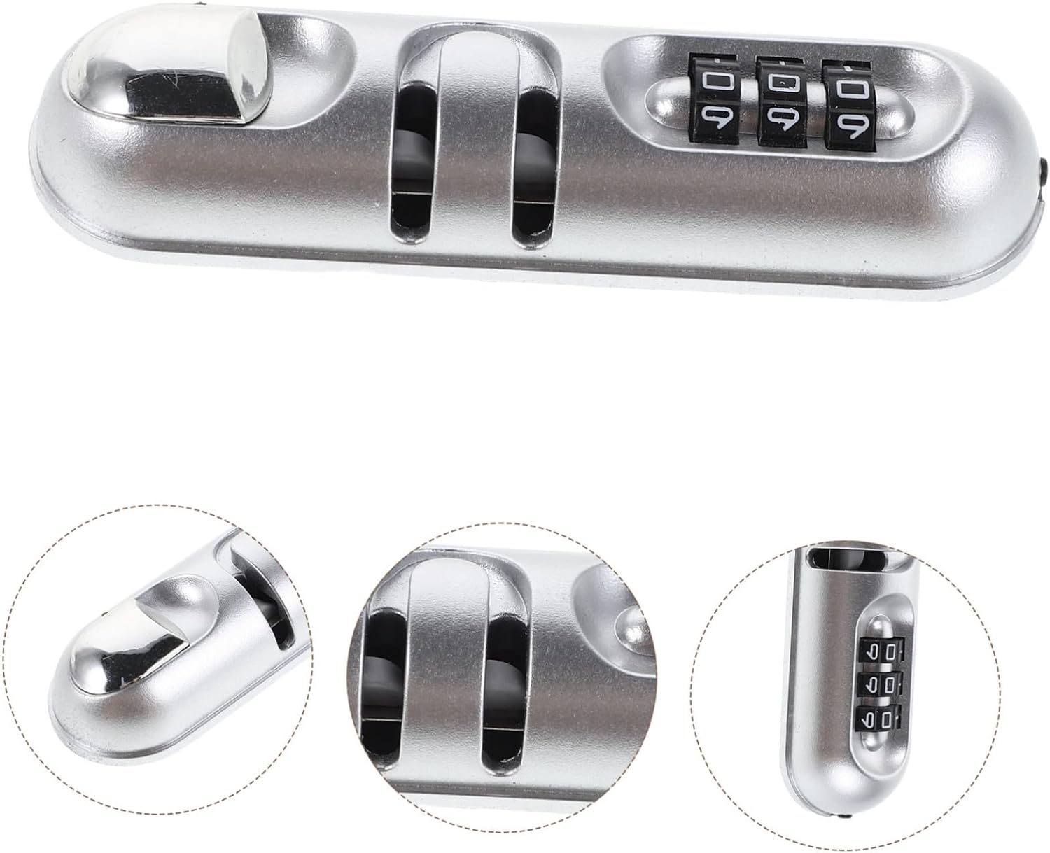 MOBUTOFU Portable Combination Luggage Lock Password Suitcase Padlock Travel Security Anti-Theft Lock for Backpacks -Resistant Material image number 1