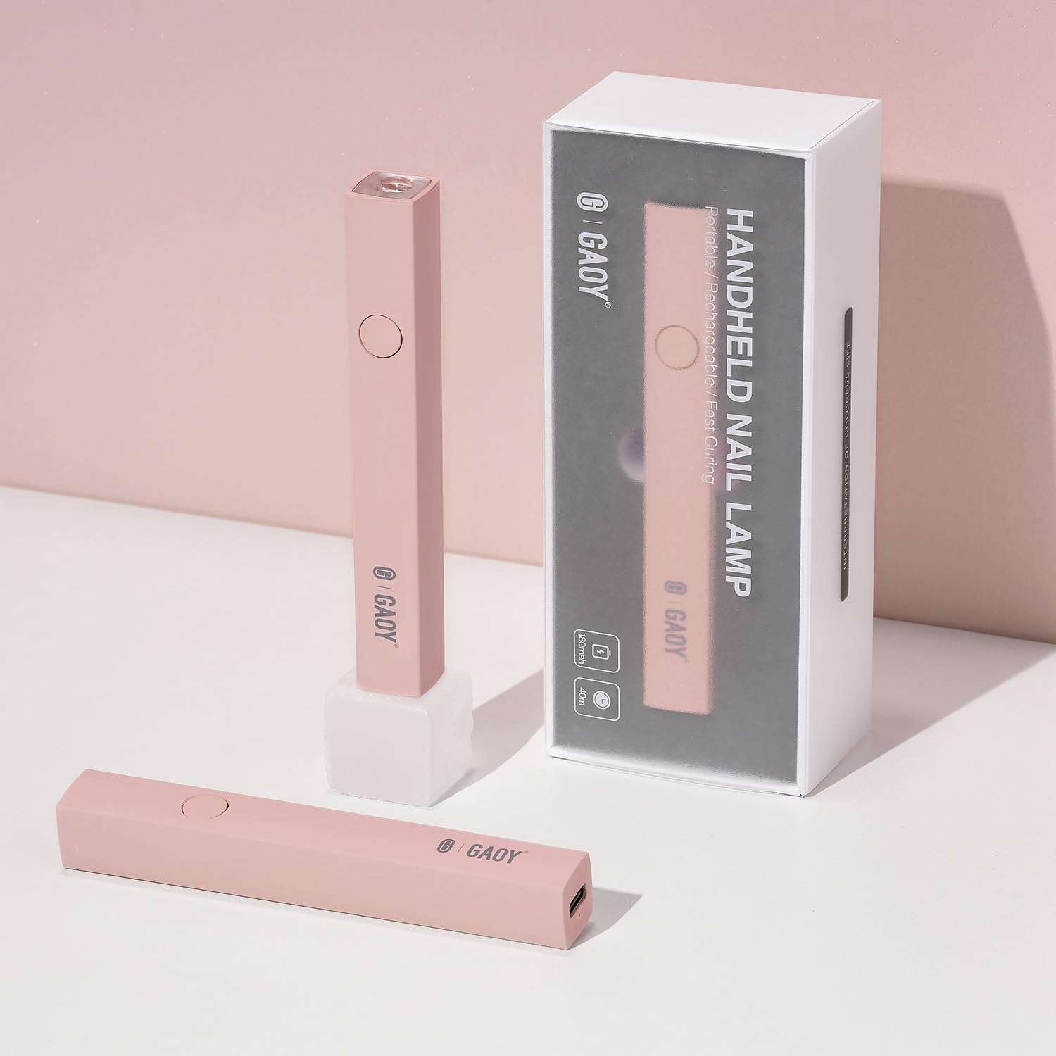 GAOY Handheld UV Light for Gel Nails, Mini Nail Light, Portable LED Nail Lamp, USB Nail Dryer for Fast Curing