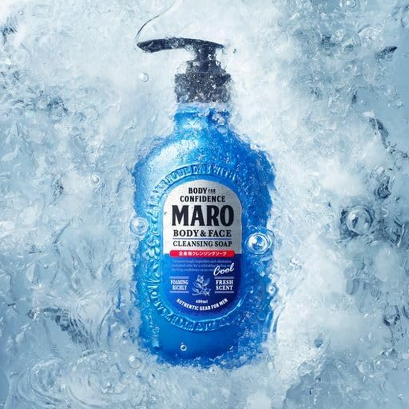 MARO Men'S Body Soap, Herbal Citrus Scent, 13.5 Fl Oz (400 Ml) X 1 image number 4