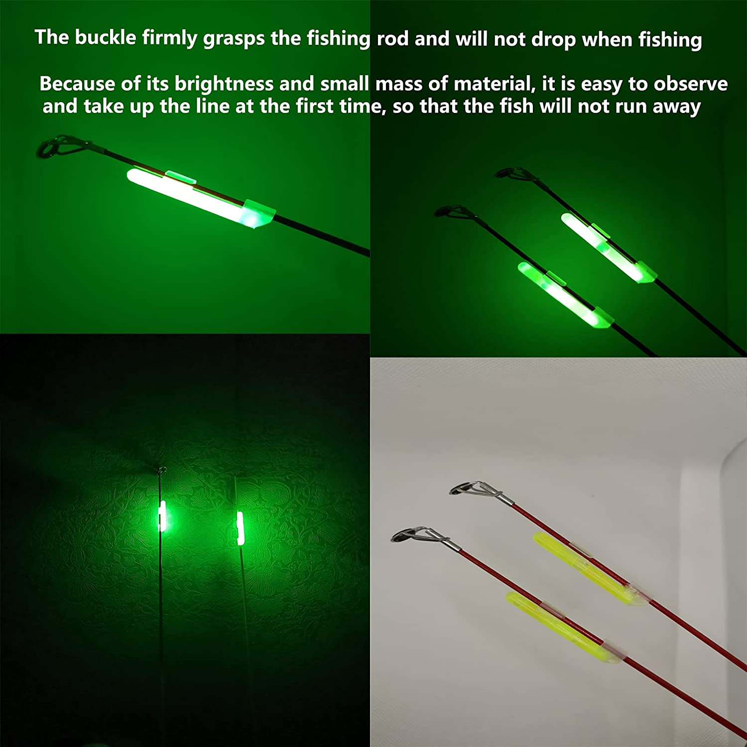 LINGUANG 10-100PCS Fishing Glow Sticks for Bobbers Bells 1&rdquo;1.45&rdquo;2&rdquo;3&rdquo; Inch 3.0 X 25Mm 4.5X 37Mm 6.0 X 50Mm 7.5 X 75Mm Light Sticks&hellip; image number 4