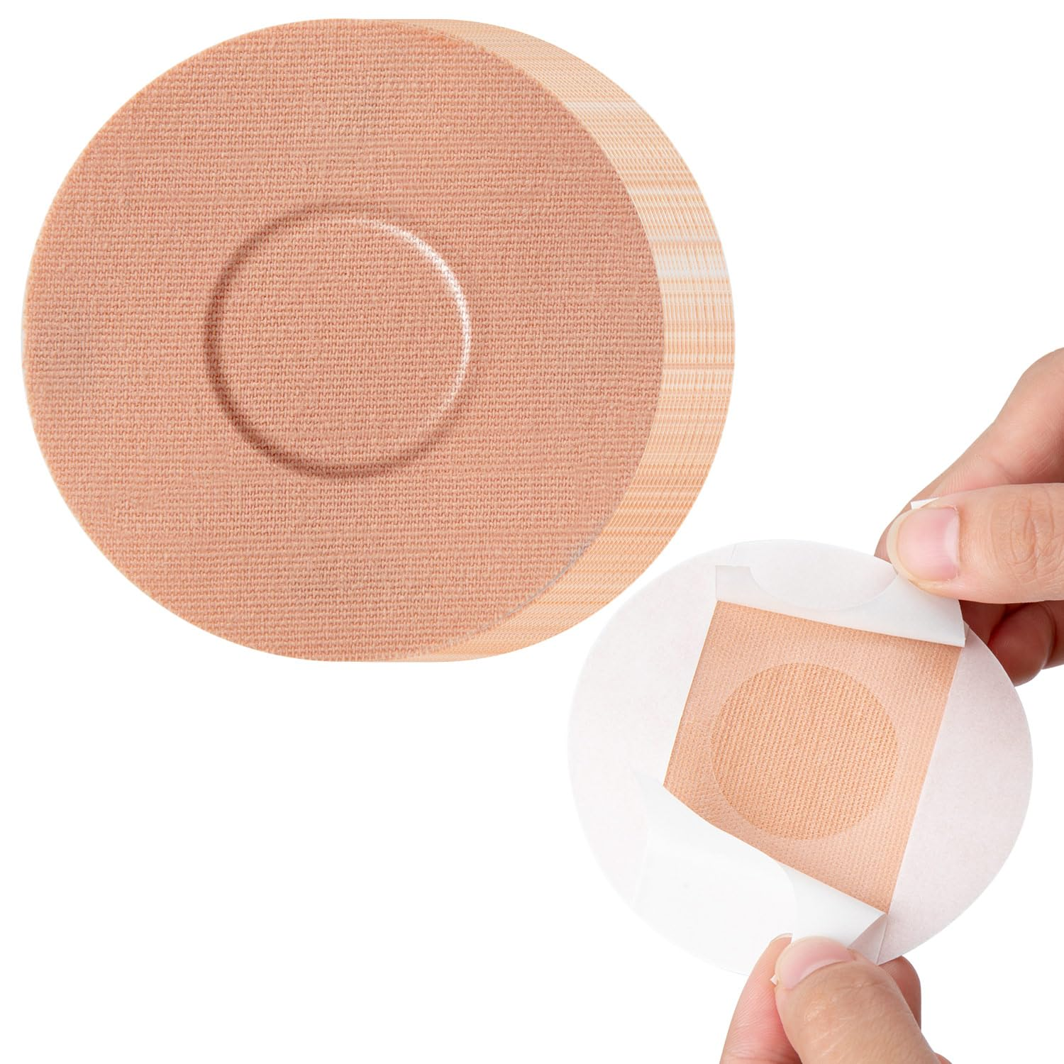 SUNMON 40 Pack Libre 2 Sensor Covers, Waterproof Skin-Friendly Freestyle Libre 2 Glucose Sensor Cover Long Lasting for 10-14 Days, No Glue in the Center (Skin) image number 4