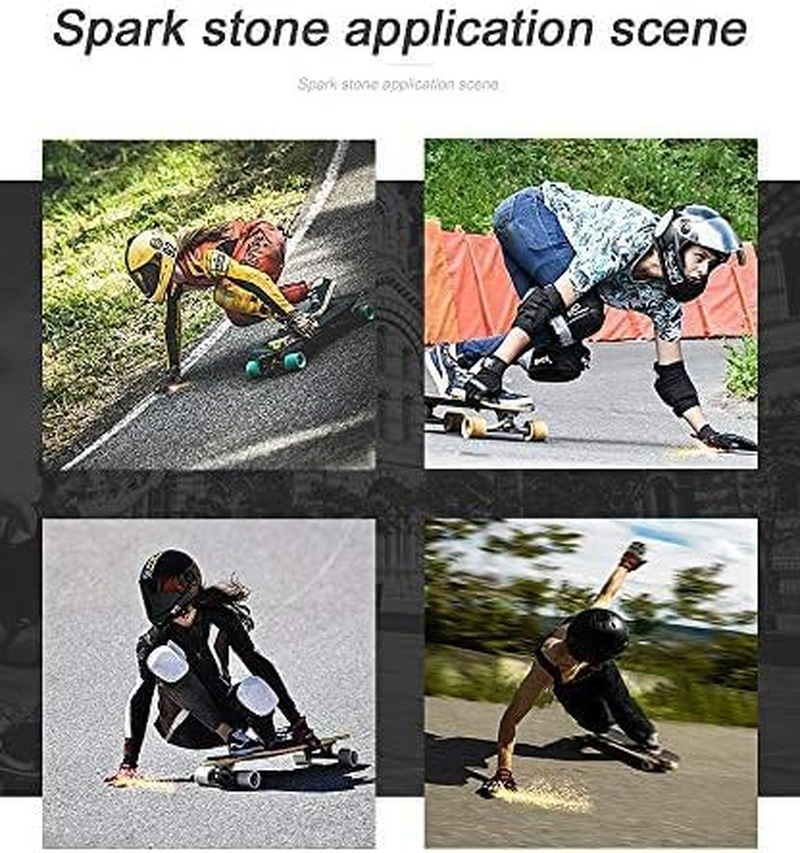 Professional Skateboard Gloves with Sliders，Standard Longboard Downhill Slide Gloves Skate Gloves with 2 Set Slider Puck Set image number 5