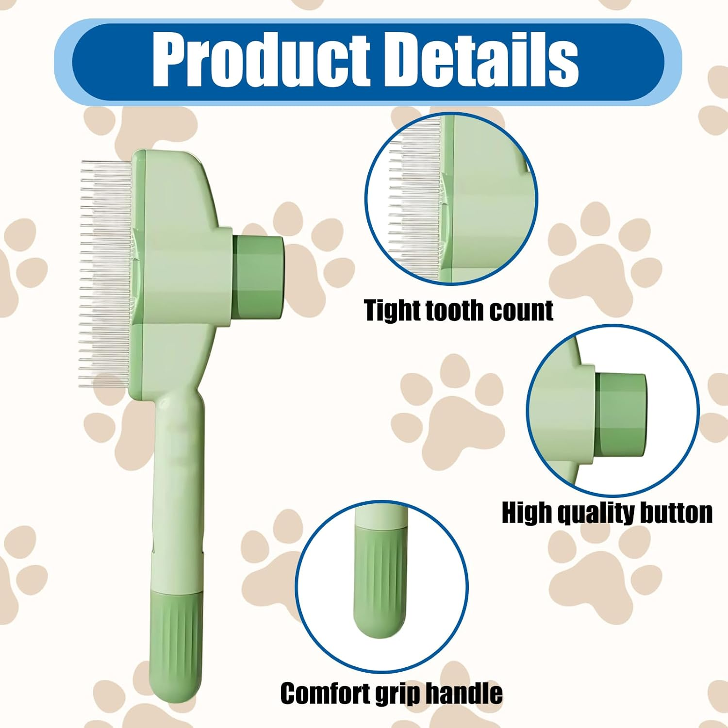 2PCS Pet Hair Remover Glove with Comb, Electrostatic Pet Hair Removal Glove for Dog Cat Grooming, Furniture and Car Seat Cleaning, Black Deshedding Gloves with Green Comb, Dog Washing Gloves image number 4