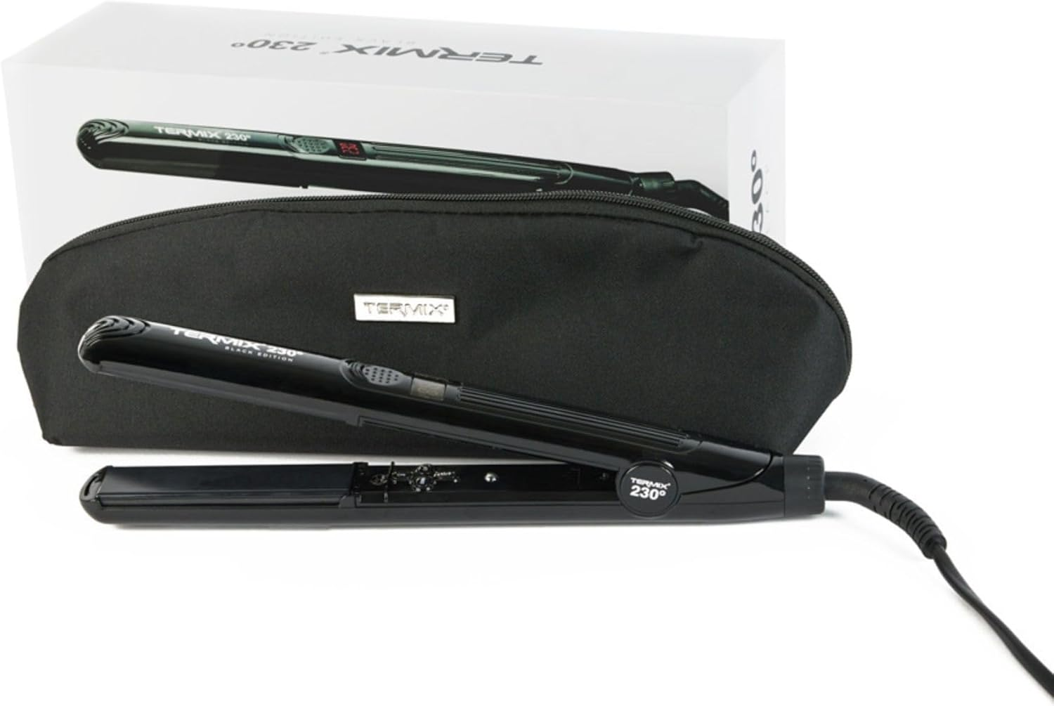 Termix Professional Hair Straightening Iron 230&ordm; Pack + Paddle Brush