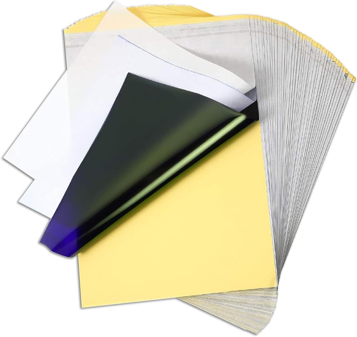 Tattoo Transfer Paper, 40 Sheets Stencil Paper for Tattoos, Blueprint Matrix Paper image number 1